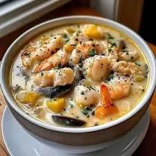 Creamy Seafood Corn Chowder image