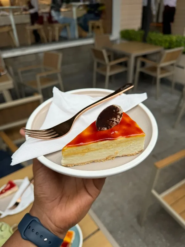Caramel cheesecake image