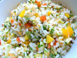 Rice with Salad image