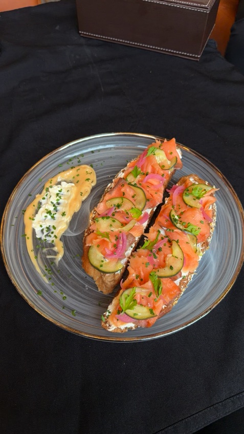 Open Salmon Toast