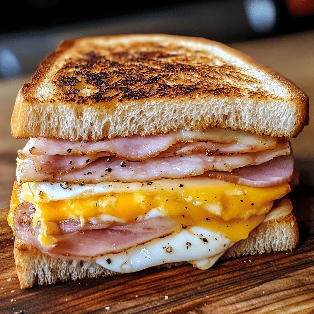 Ham & Cheese Egg Sandwich  image