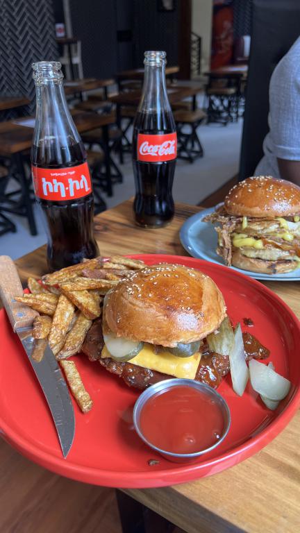 Sweet and Spicy Chicken burger (Takeaway: 25 ETB) image
